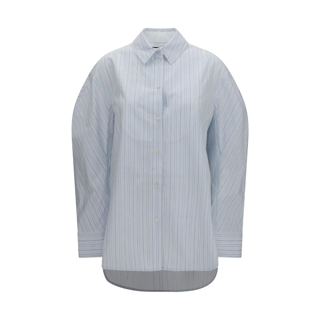 Jacquemus Blue Cotton Dress Shirt
