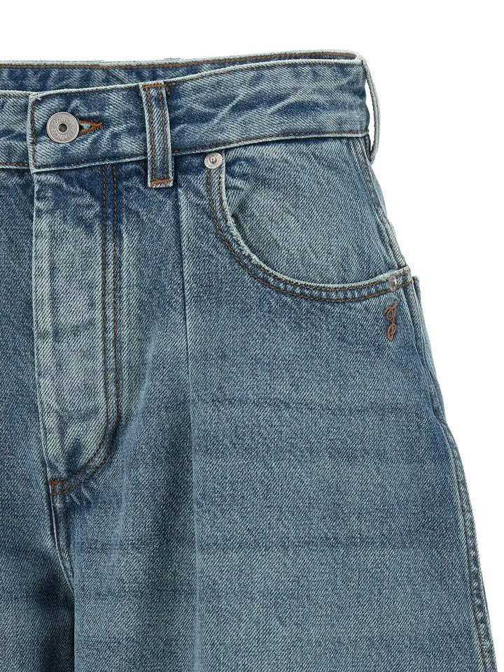 Jacquemus Blue Cotton High-waisted Jean