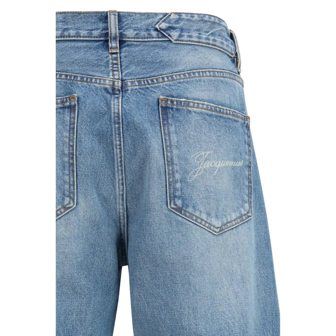 Jacquemus Blue Cotton Jeans Denim
