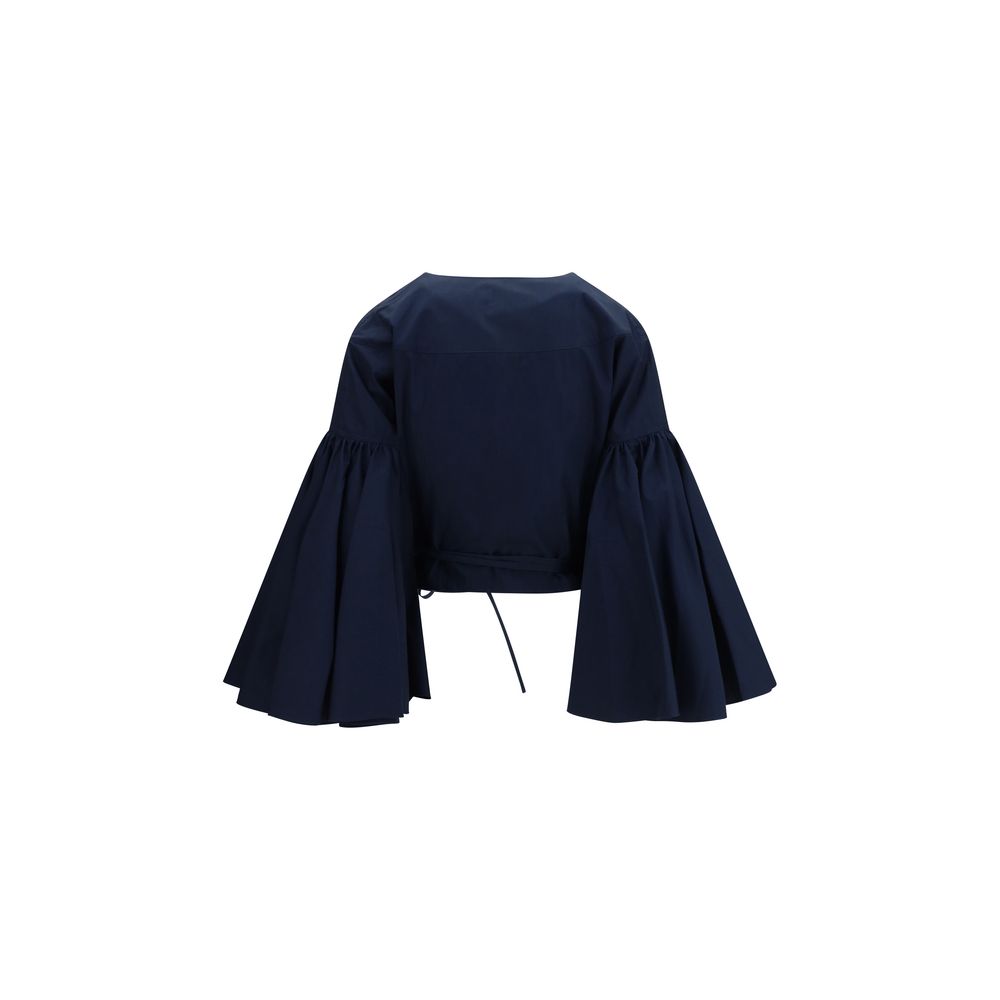 Jacquemus Blouses - Blue Cotton Shirt