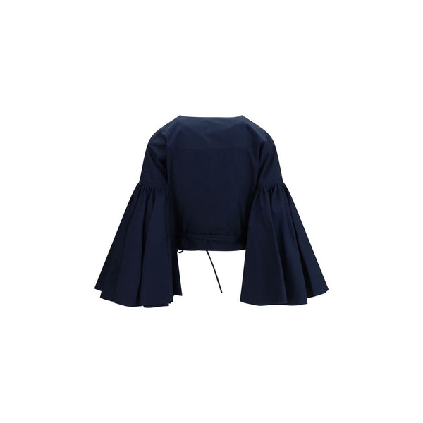 Jacquemus Blouses - Blue Cotton Shirt