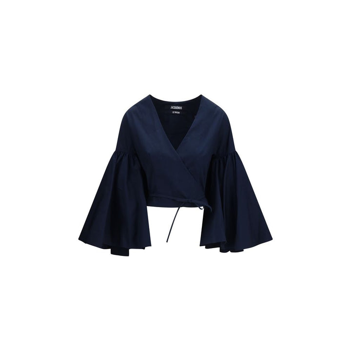 Jacquemus Blouses - Blue Cotton Shirt