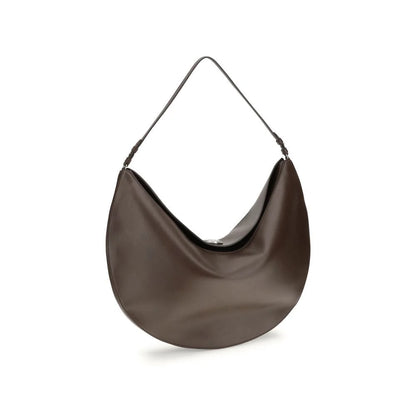 Jacquemus Brown Calf Leather Bos Taurus Shoulder Bag