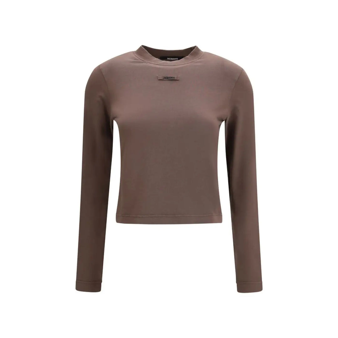 Jacquemus Brown Cotton Long Sleeve T-shirt