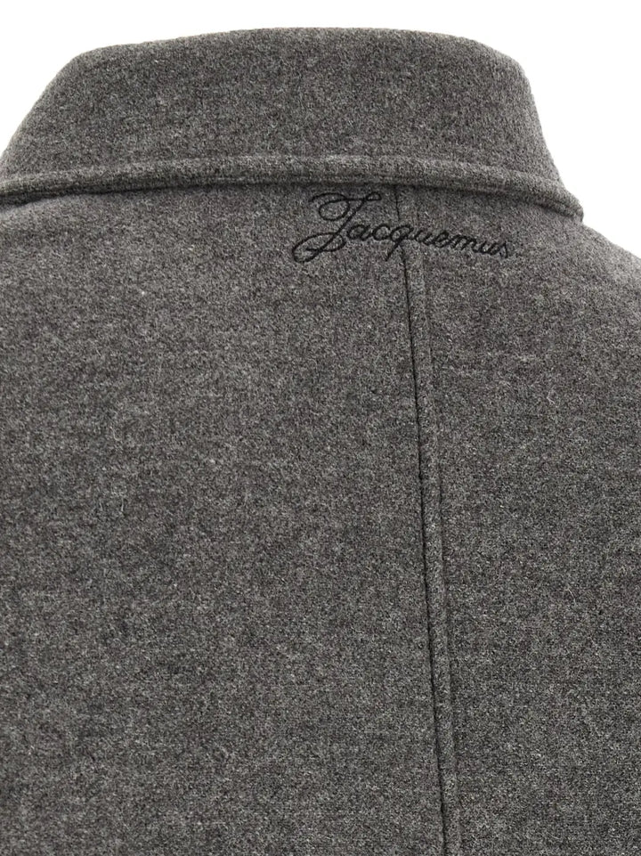 Jacquemus Gray Virgin Wool Bomber