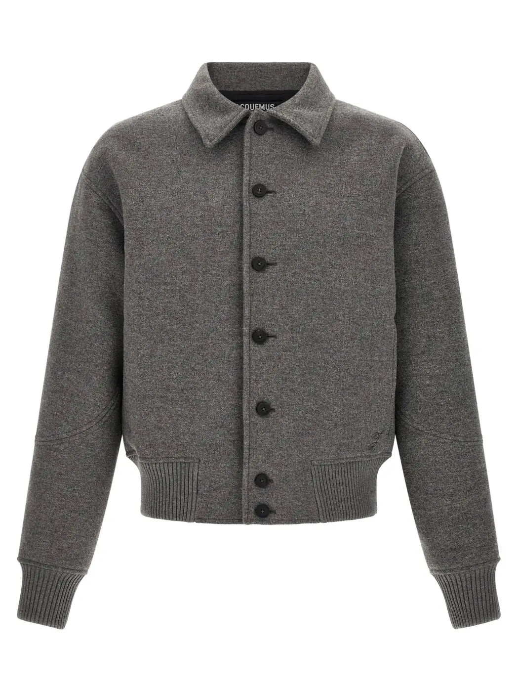 Jacquemus Gray Virgin Wool Bomber