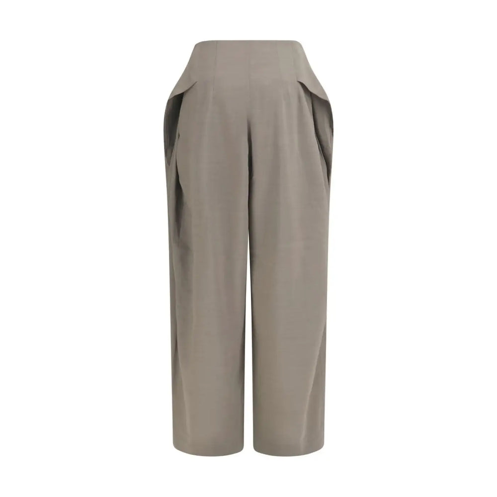 Jacquemus Gray Wool Oves Aries Flared Pants