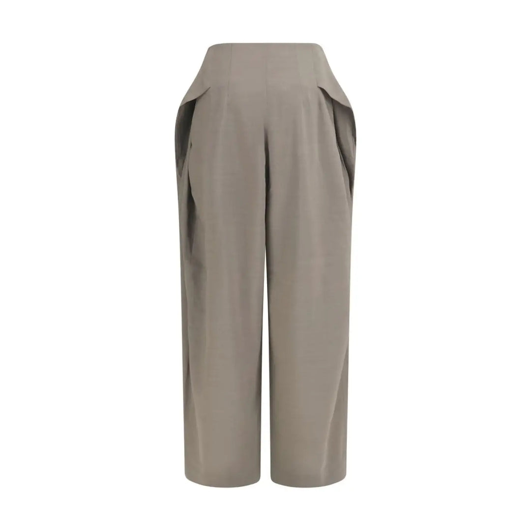 Jacquemus Gray Wool Oves Aries Flared Pants