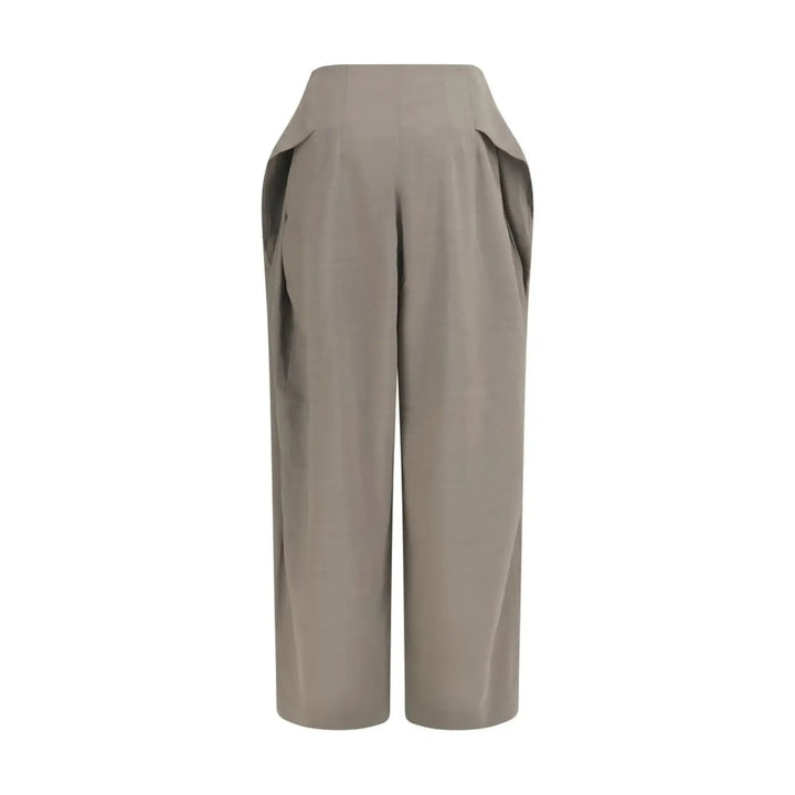 Jacquemus Gray Wool Oves Aries Flared Pants