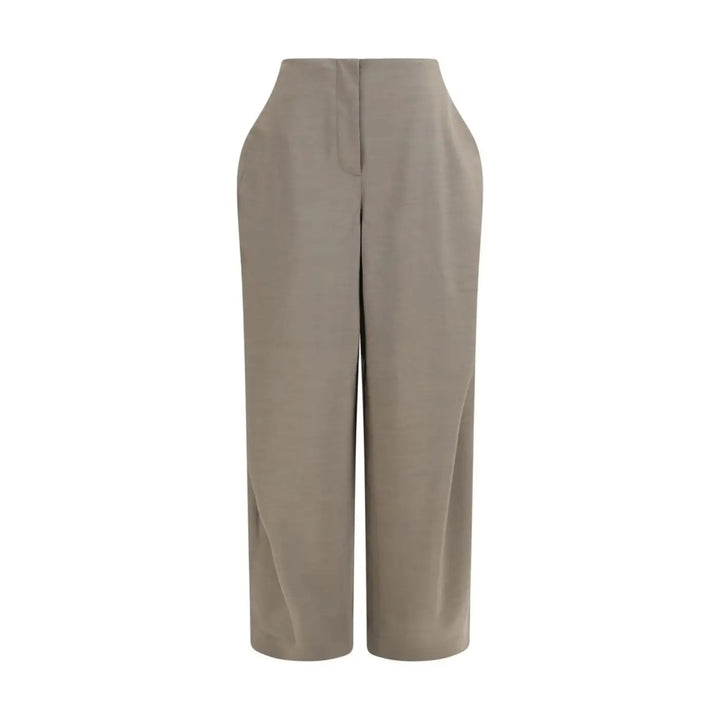 Jacquemus Gray Wool Oves Aries Flared Pants