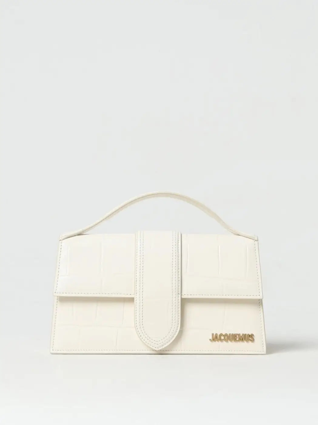 Jacquemus Ivory Cocco Le Grand Bambino Handbag