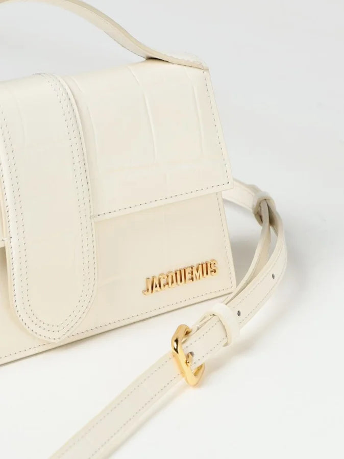 Jacquemus Ivory Cocco Le Grand Bambino Handbag