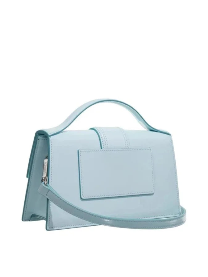 Jacquemus Pale blue Leather Le Grand Bambino Handbag