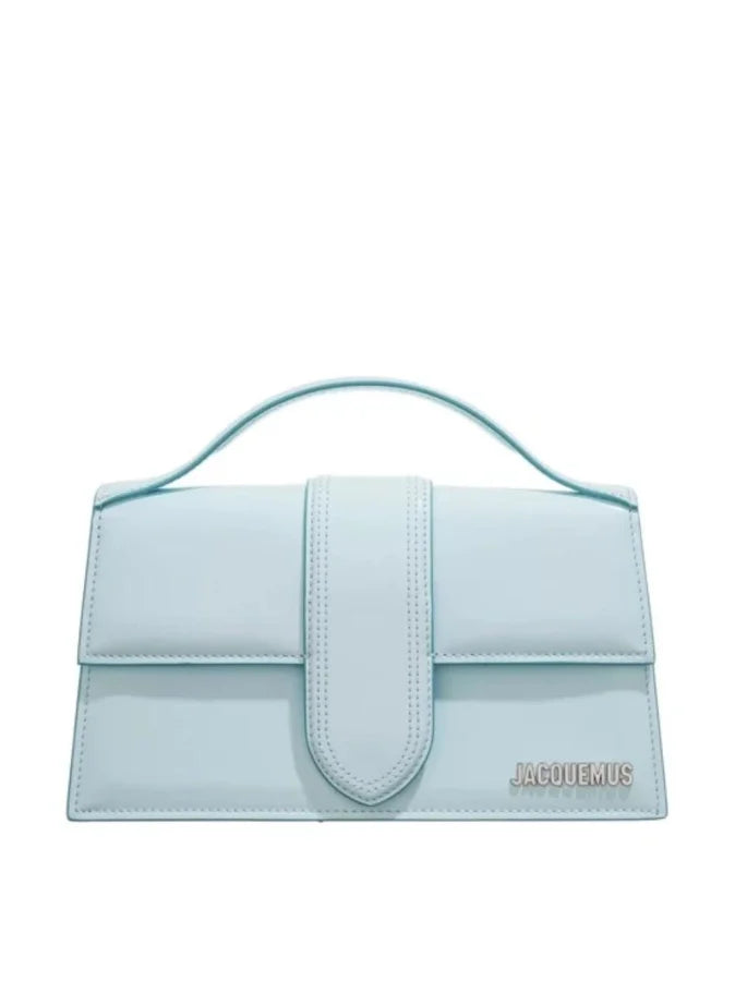 Jacquemus Pale blue Leather Le Grand Bambino Handbag