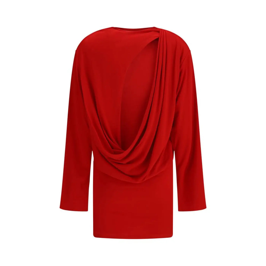 Jacquemus Red Viscose Cocktail Dress