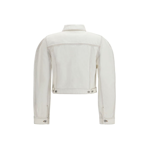Jacquemus Trucker Jackets - White Cotton Denim Jacket