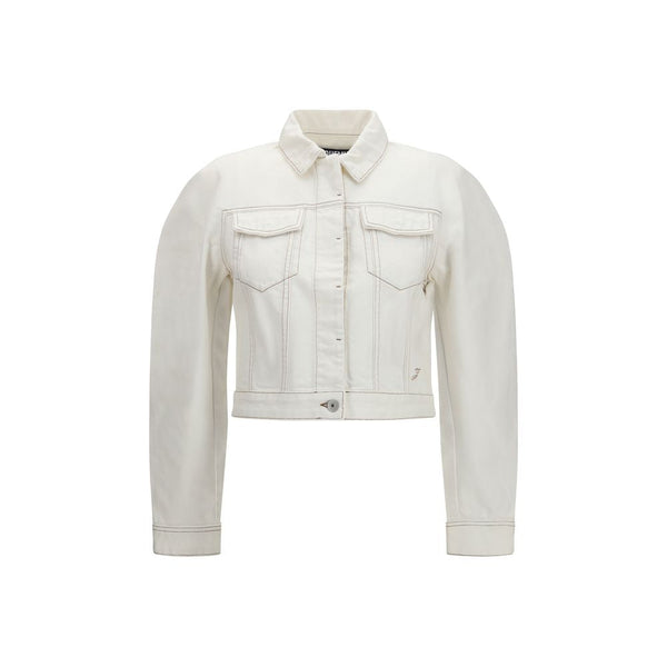 Jacquemus Trucker Jackets - White Cotton Denim Jacket