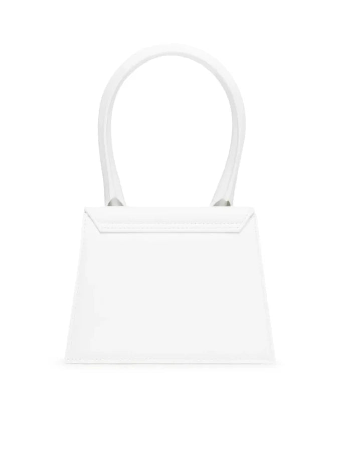 Jacquemus White Leather Le Chiquito moyen bag