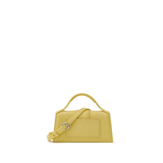 Jacquemus Yellow Hammered Leather Le Mini Bambino Bag Shoulder Purse