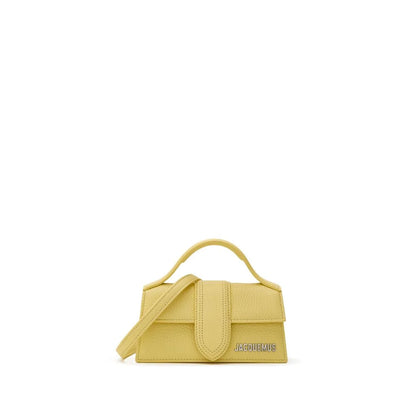 Jacquemus Yellow Hammered Leather Le Mini Bambino Bag Shoulder Purse