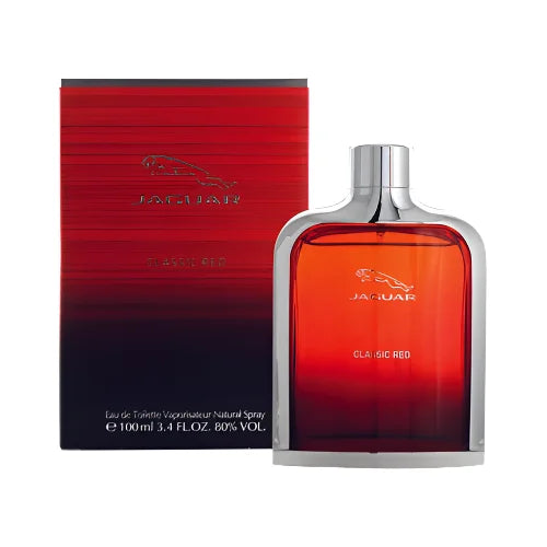 Jaguar Classic Red Eau de Toilette for Men Bold Citrus Fragrance Men’s Cologne