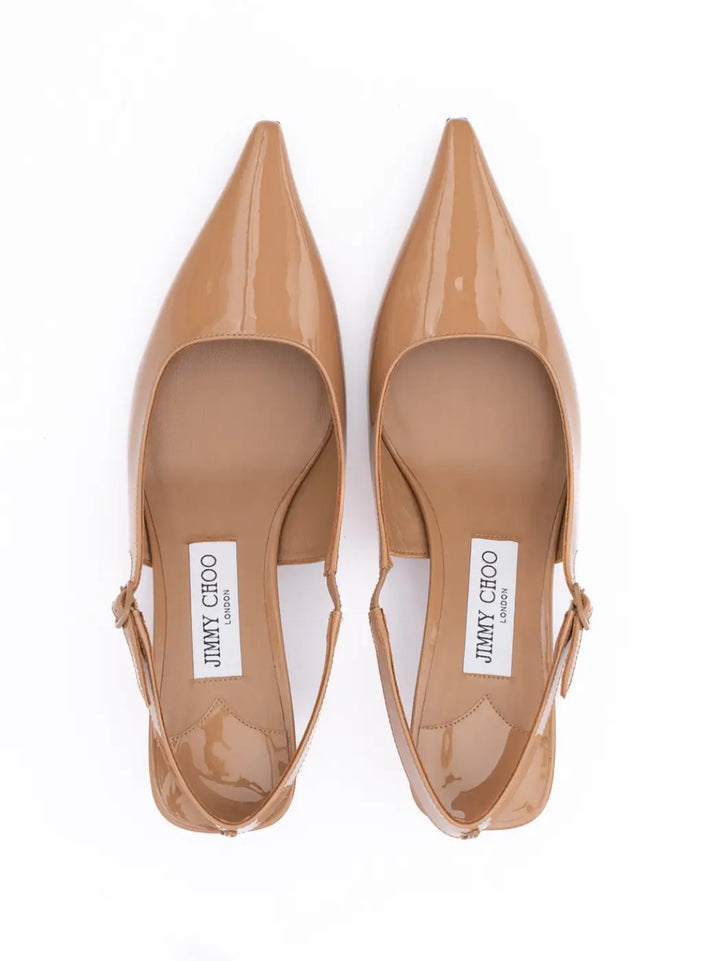 Jimmy Choo Biscuit Amel 50 Slingback Pumps
