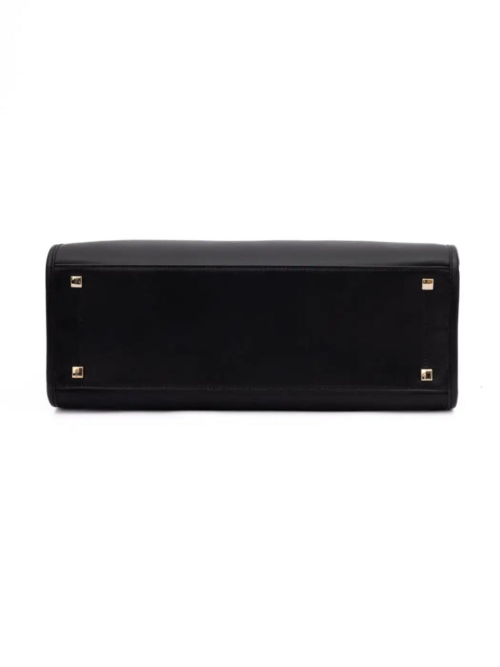 Jimmy Choo Black Avenue S Tote Leather Handbag