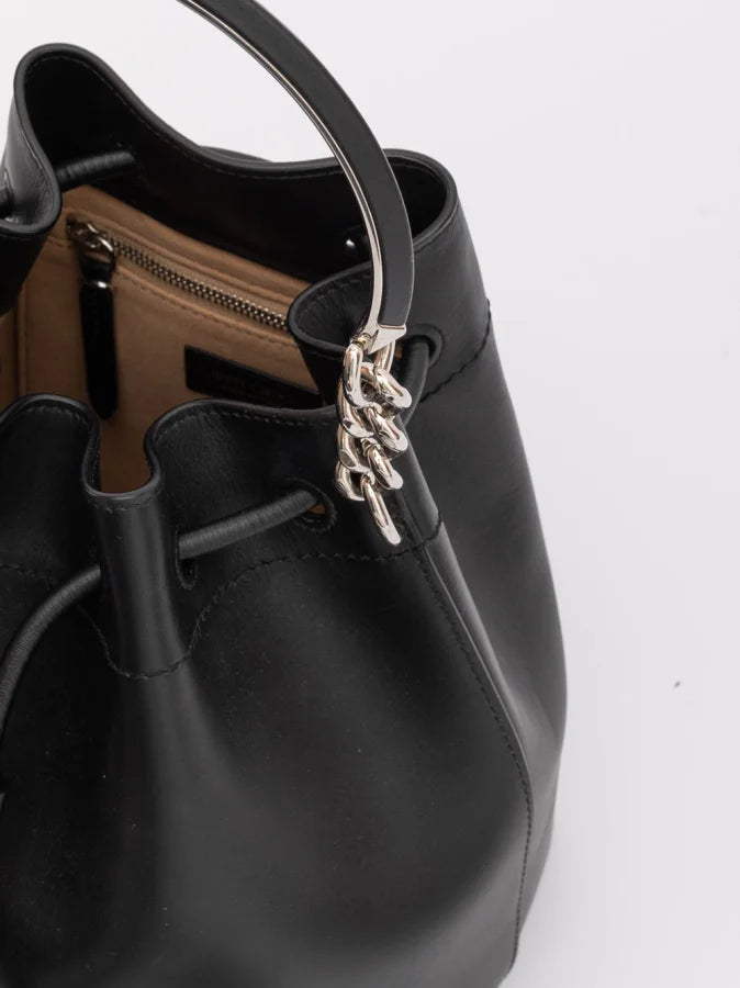 Jimmy Choo Black Bon Leather Bucket