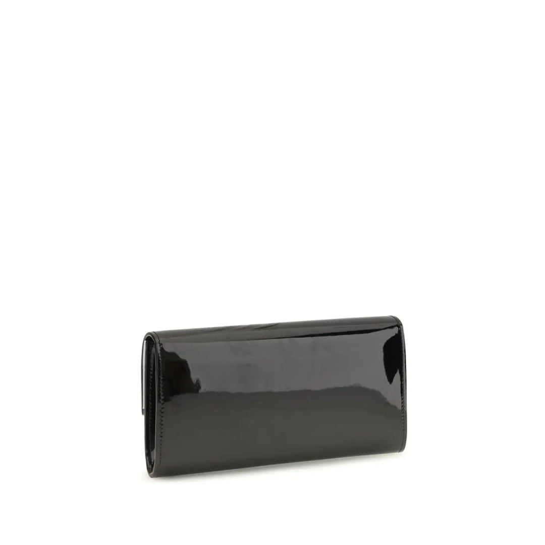 Jimmy Choo Black Calf Leather Bos Taurus Clutch Bag