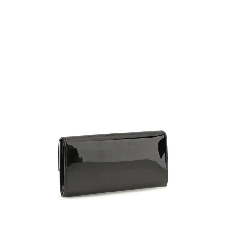 Jimmy Choo Black Calf Leather Bos Taurus Clutch Bag