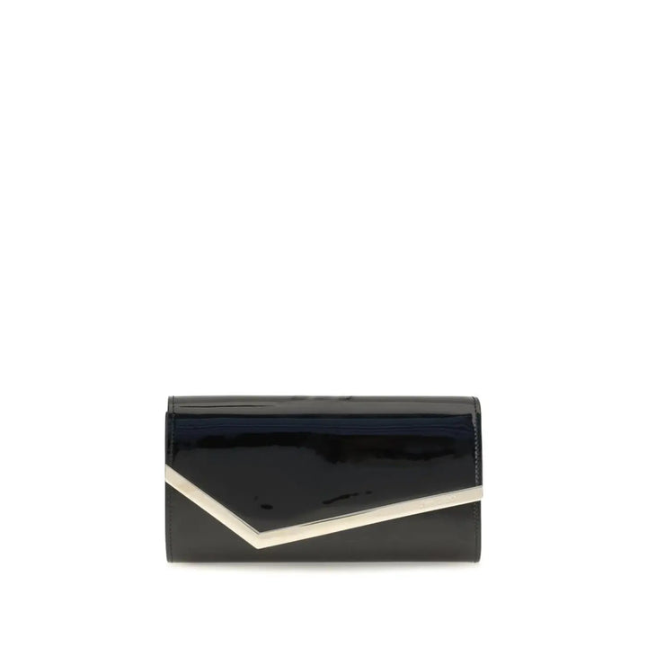 Jimmy Choo Black Calf Leather Bos Taurus Clutch Bag
