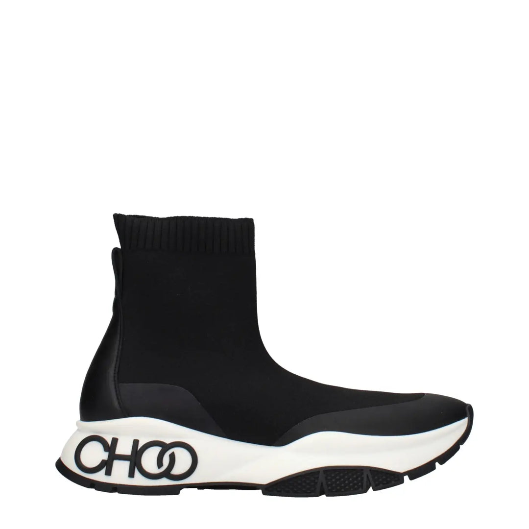 Jimmy Choo Black Fabric Ankle Boots
