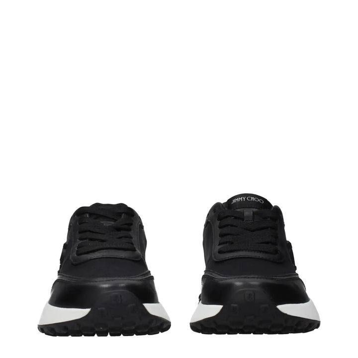 Jimmy Choo Black Fabric Athletic Sneakers
