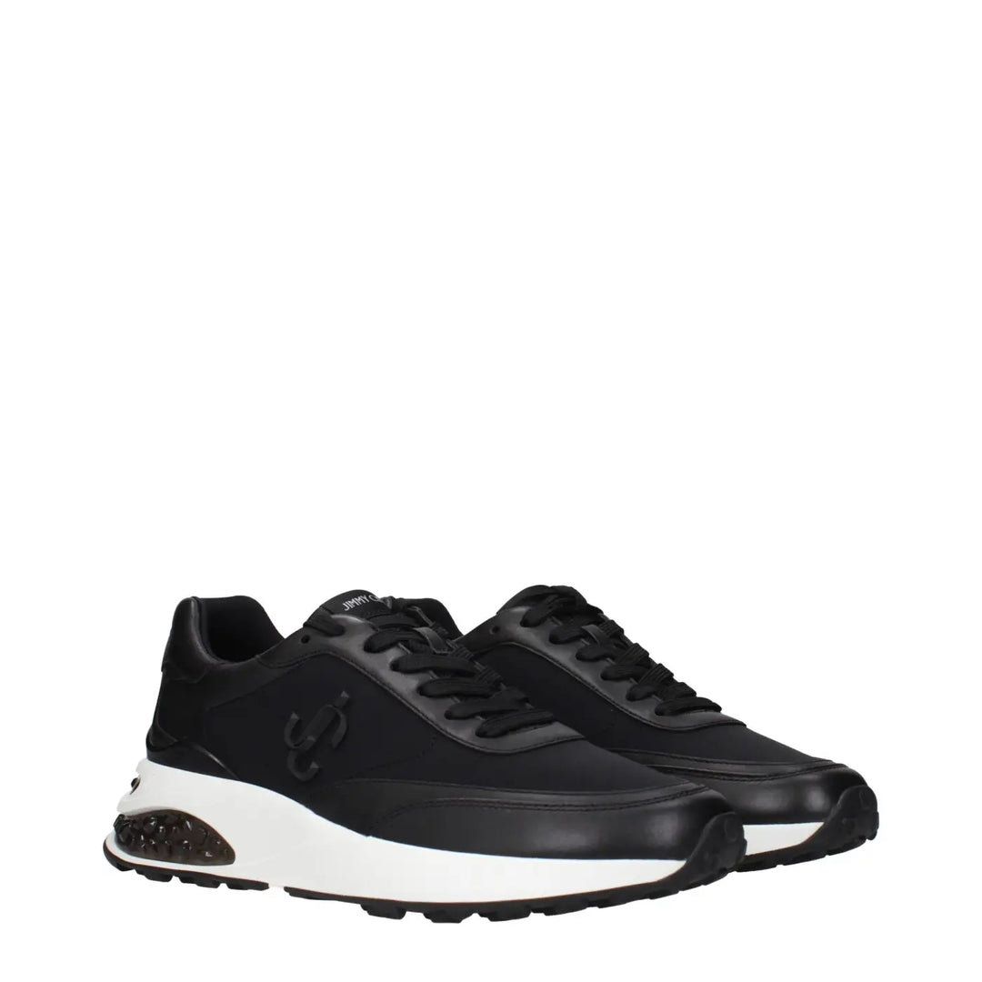 Jimmy Choo Black Fabric Athletic Sneakers