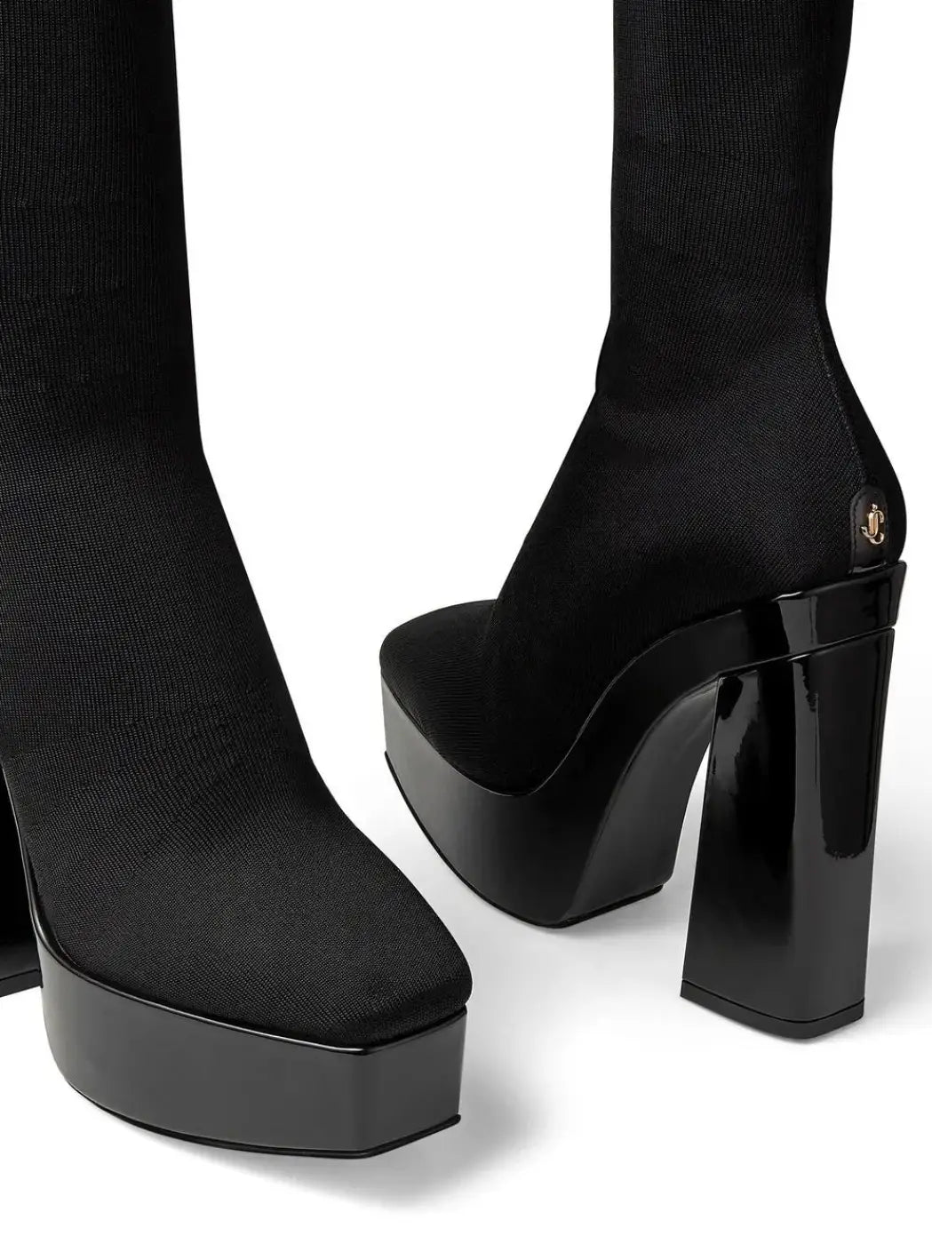 Jimmy Choo Black Fabric Over The Knee