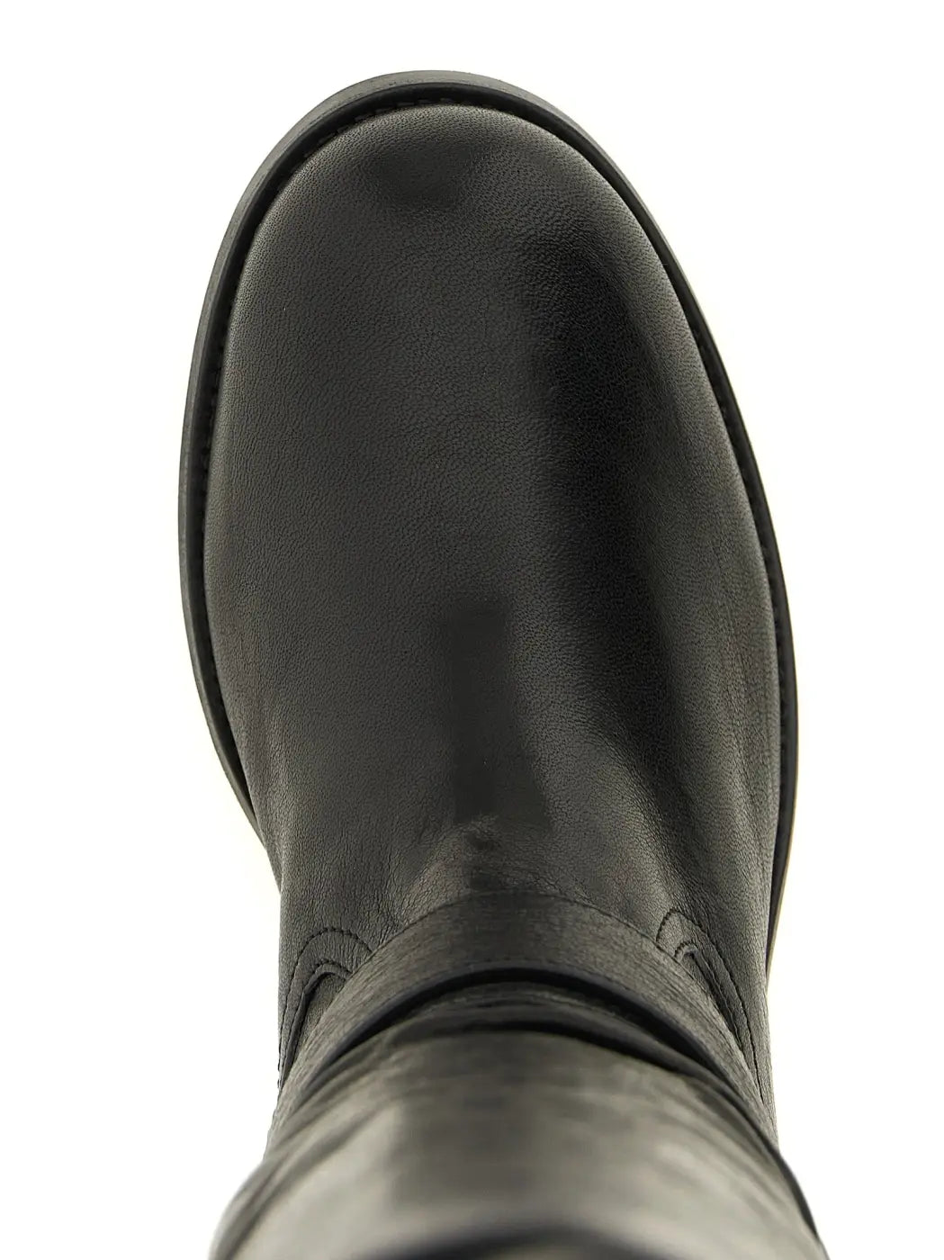 Jimmy Choo Black Leather Over the Knee