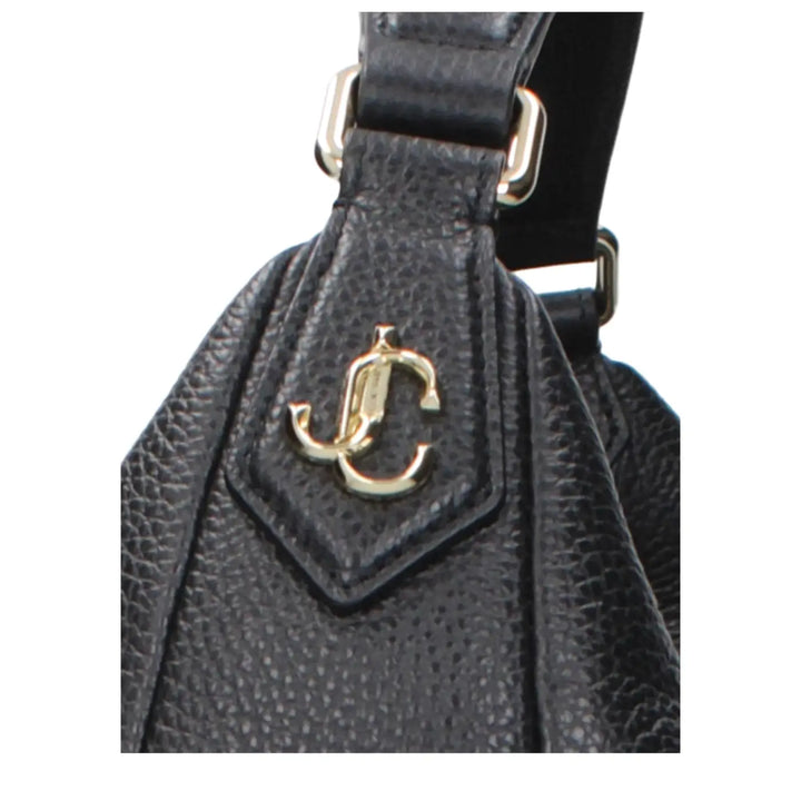 Jimmy Choo Black Leather Shoulder Bag