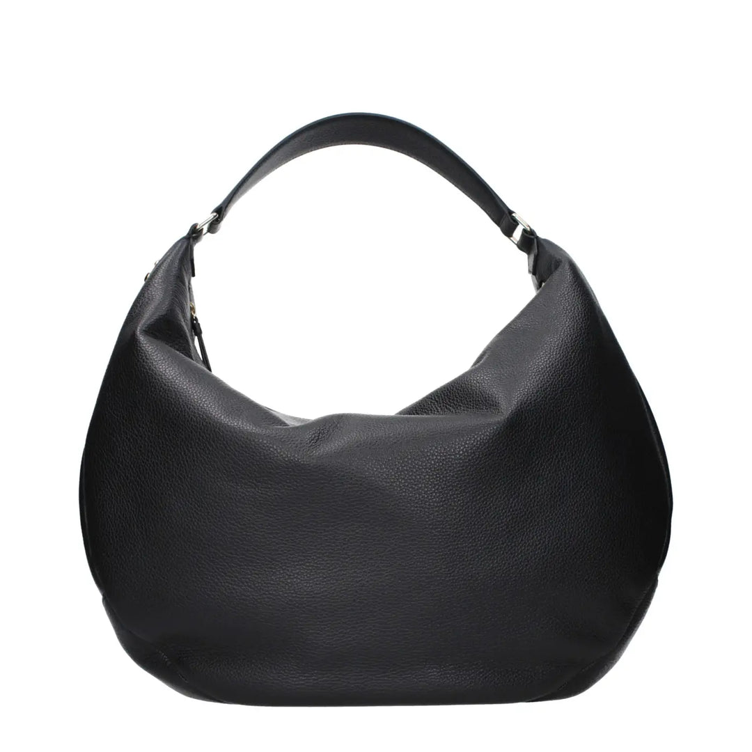 Jimmy Choo Black Leather Shoulder Bag
