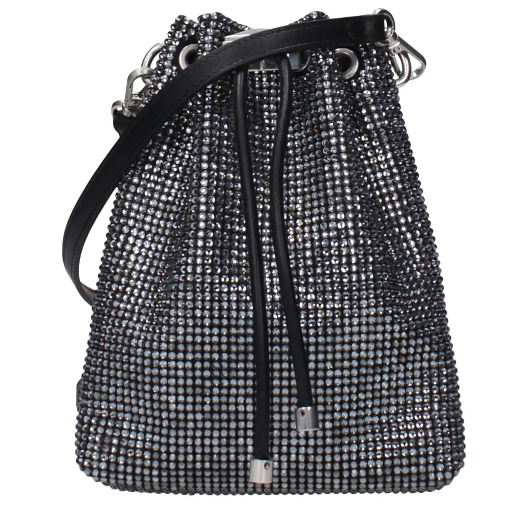 Jimmy Choo Black Satin Crossbody Bag