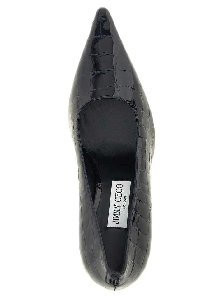 Jimmy Choo Blue Leather High Heel Pumps