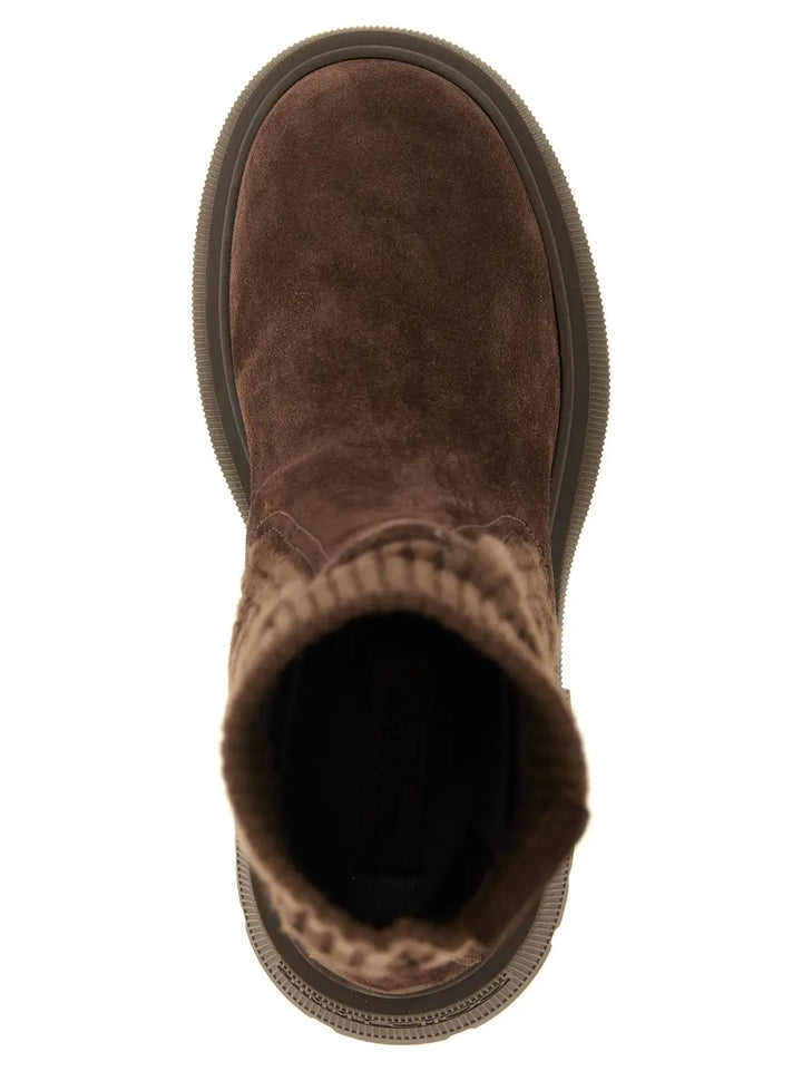 Women’s Jimmy Choo Brown Lamb Leather Ankle Boots