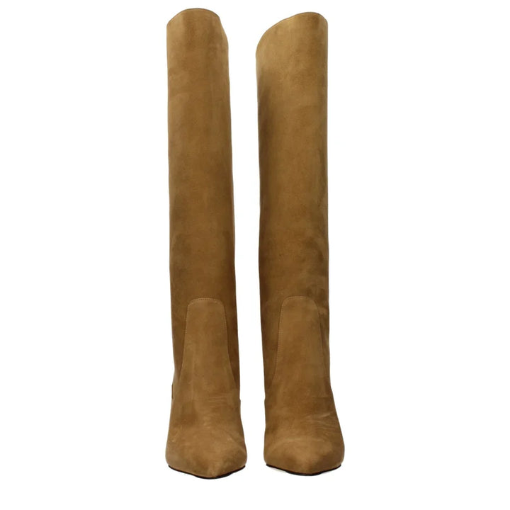 Jimmy Choo Brown Leather High Heel Boots