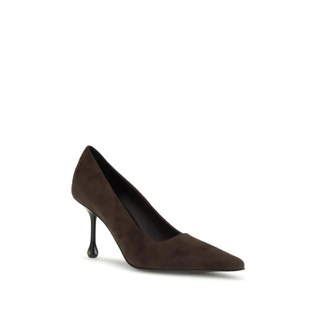 Jimmy Choo Brown Leather High Heel Pumps