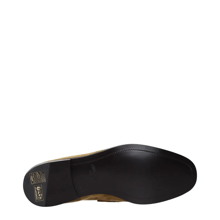 Jimmy Choo Brown Leather Slip-on Loafers