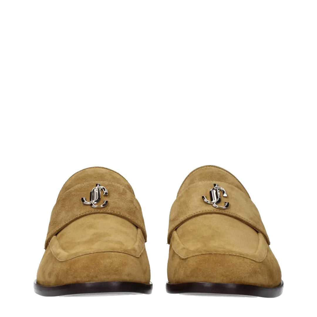 Jimmy Choo Brown Leather Slip-on Loafers