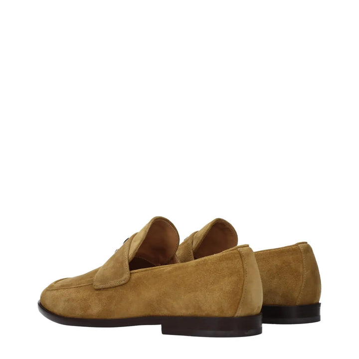 Jimmy Choo Brown Leather Slip-on Loafers
