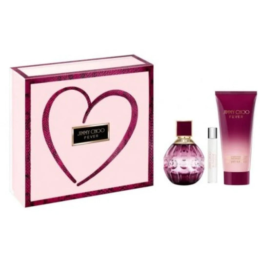 Irresistible Jimmy Choo Fever Gift Set Travel Spray Body Lotion Women’s Sets