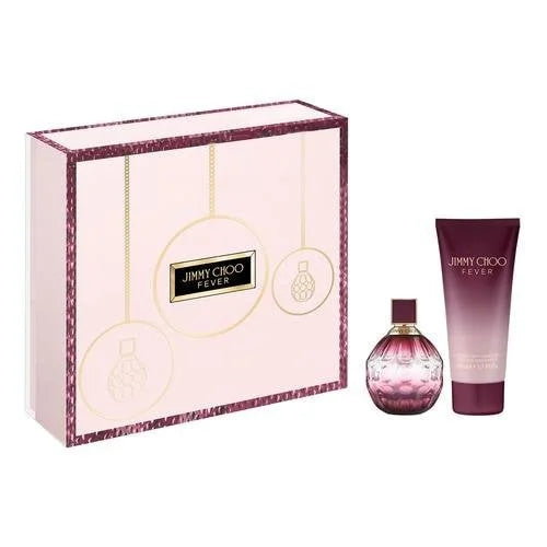 Jimmy Choo Fever Gift Set Eau De Parfum and Body Lotion for Women Women’s Sets