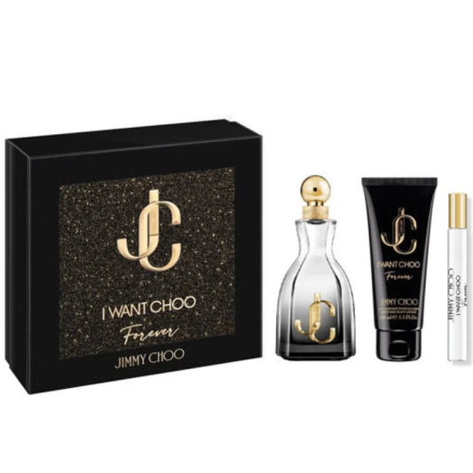 Sensual Jimmy Choo Forever Gift Set with Bitter Almond Bloom Women’s Perfume