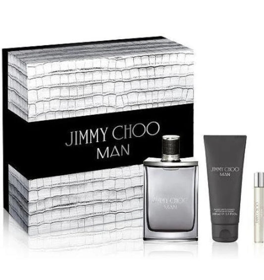 Jimmy Choo Man Fragrance Gift Set with Shave Balm and Travel Spray Men’s Sets